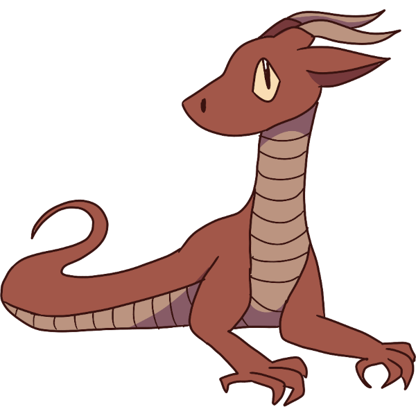 a rusty red lindwyrm, a wyrm with only 2 legs